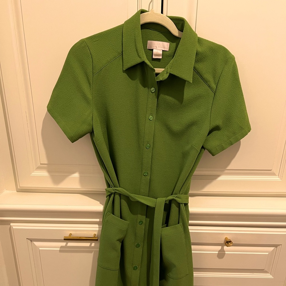 Rachel Parcell midi dress in green, EUC, S